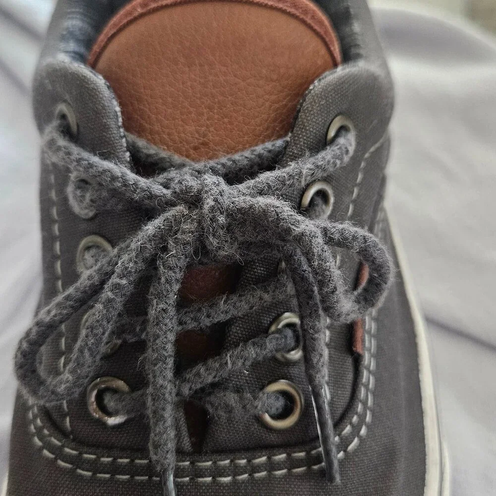 Vans Era 59, dark grey with leather accents, size 8